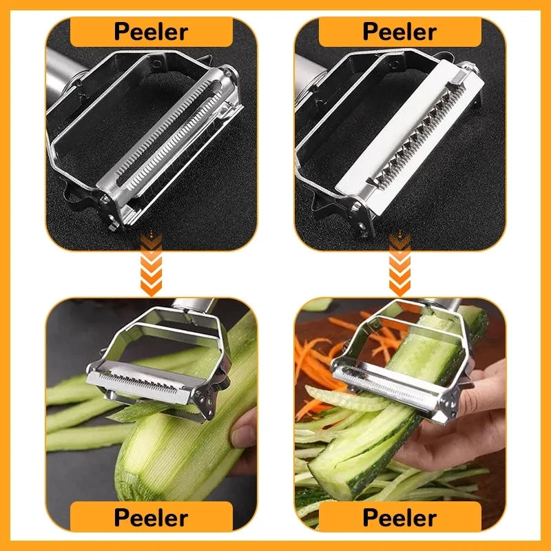 Multifunctional Stainless Steel Vegetable & Fruit Peeler