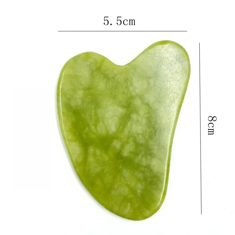 Natural Jade Face Roller - Gua Sha Set