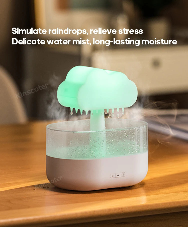 Rain Clouds Aroma Raindrops Air Humidifier Ultrasonic Sprayer