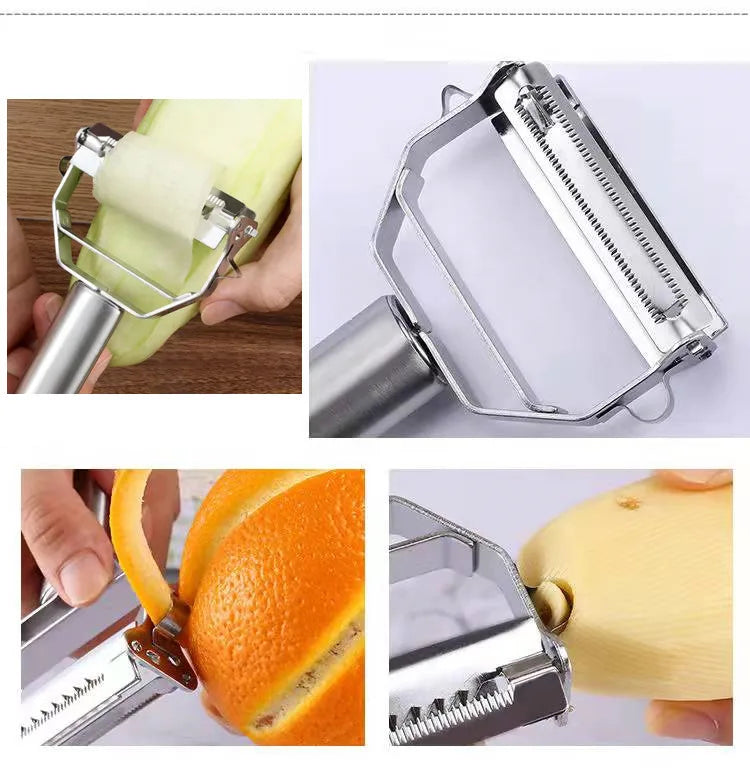 Multifunctional Stainless Steel Vegetable & Fruit Peeler