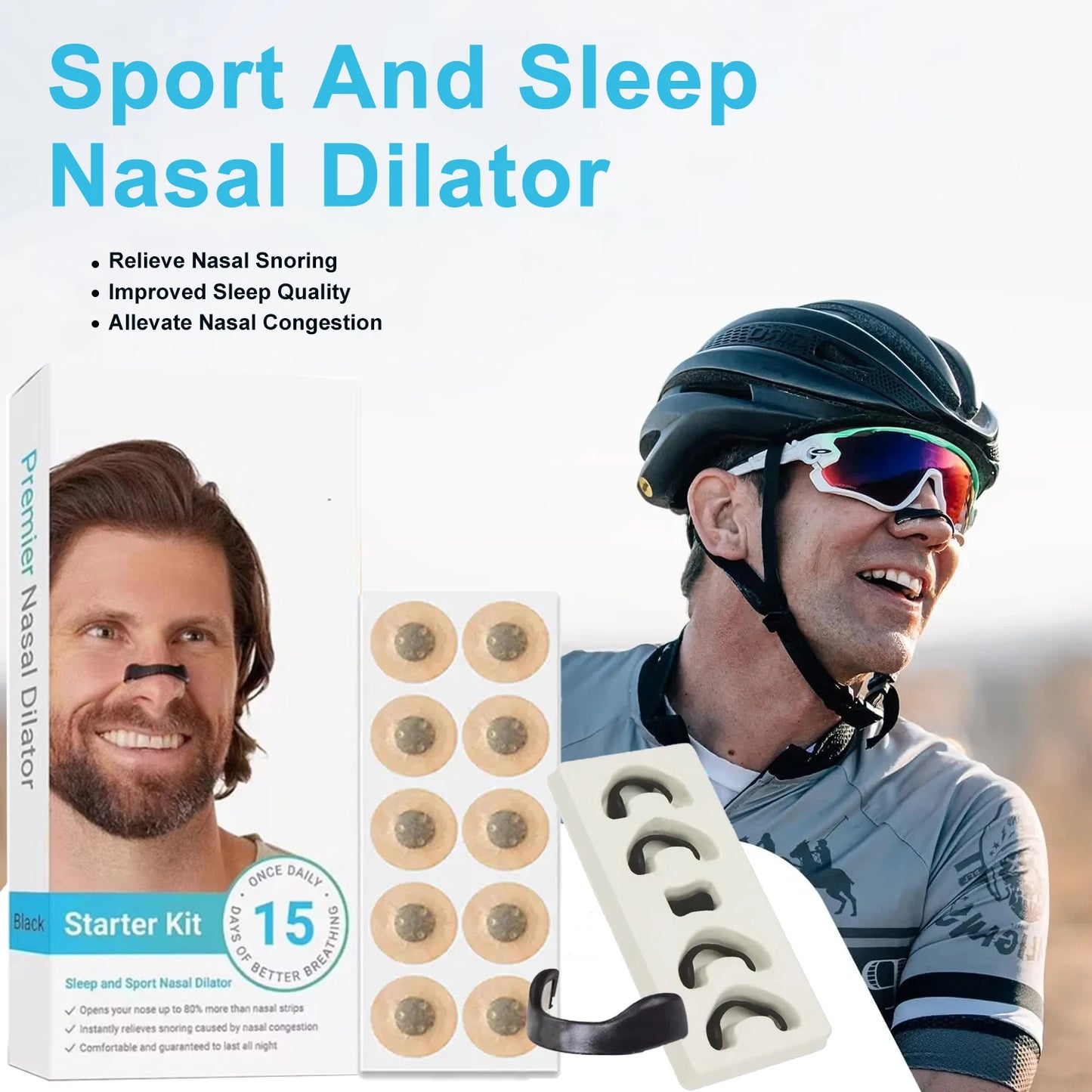 Anti Snore Strips - Magnetic Nose Clip