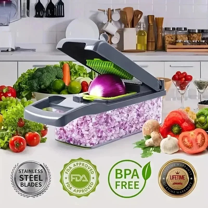 Multifunctional Vegetable Chopper - 14/16 in 1