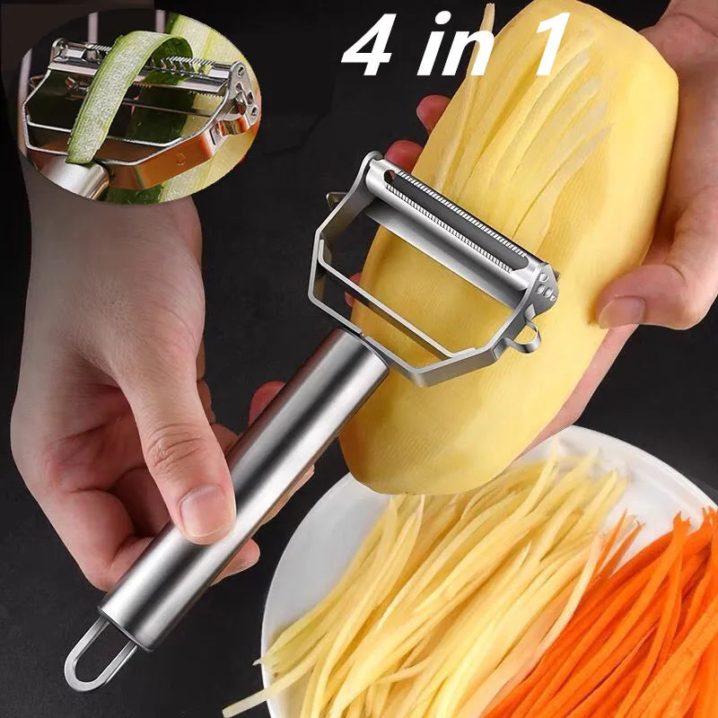 Multifunctional Stainless Steel Vegetable & Fruit Peeler