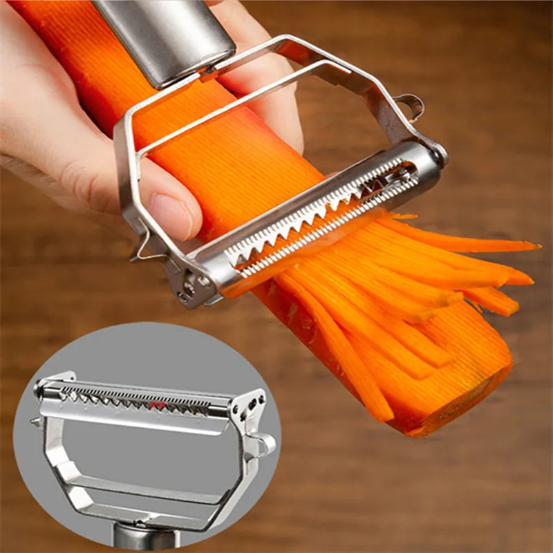 Multifunctional Stainless Steel Vegetable & Fruit Peeler