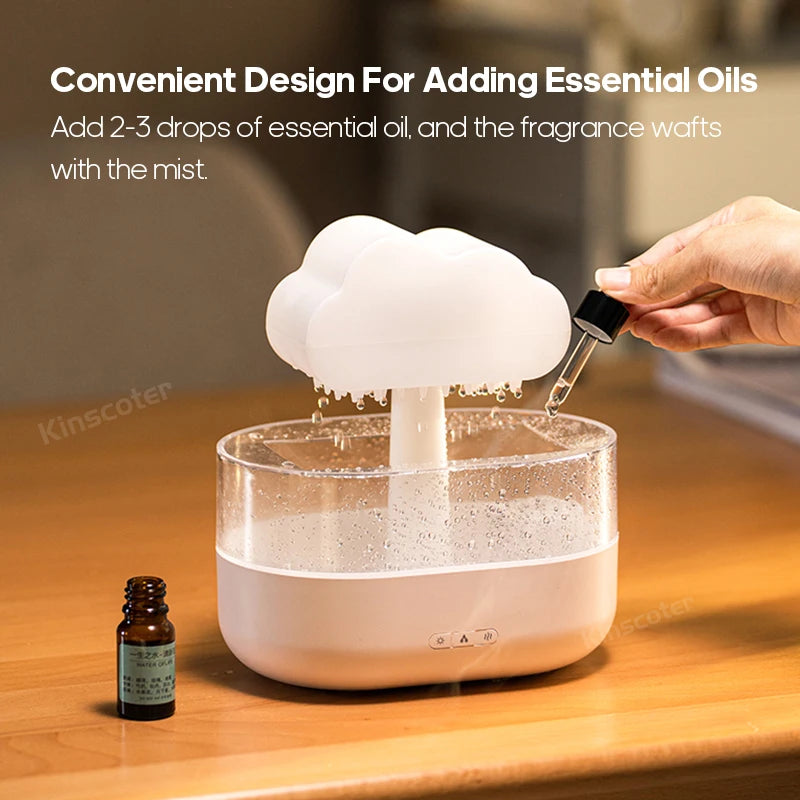 Rain Clouds Aroma Raindrops Air Humidifier Ultrasonic Sprayer