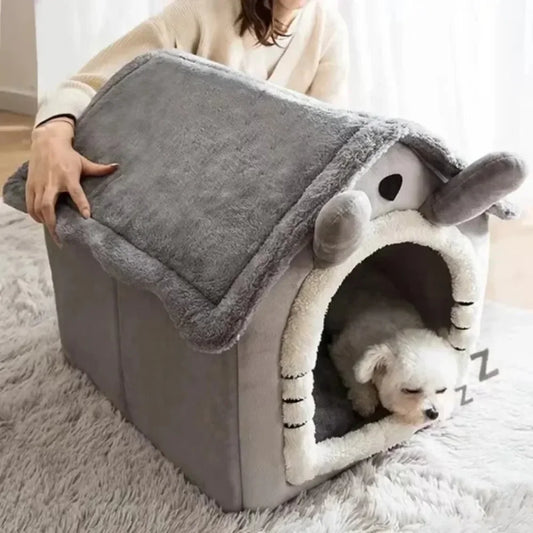 Warm & Soft Indoor Cushion Bed For Dog - Cat