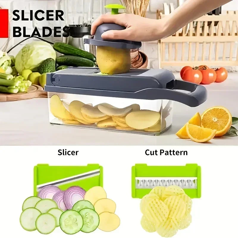 Multifunctional Vegetable Chopper - 14/16 in 1