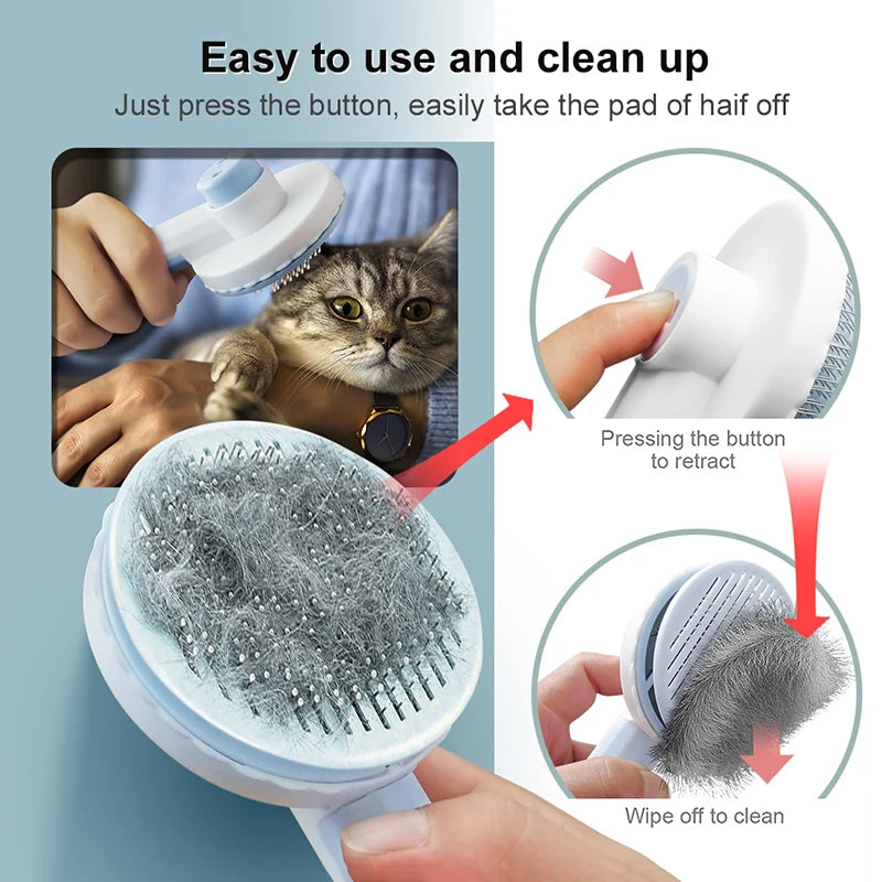 Pet Grooming Brush for Cats & Dogs