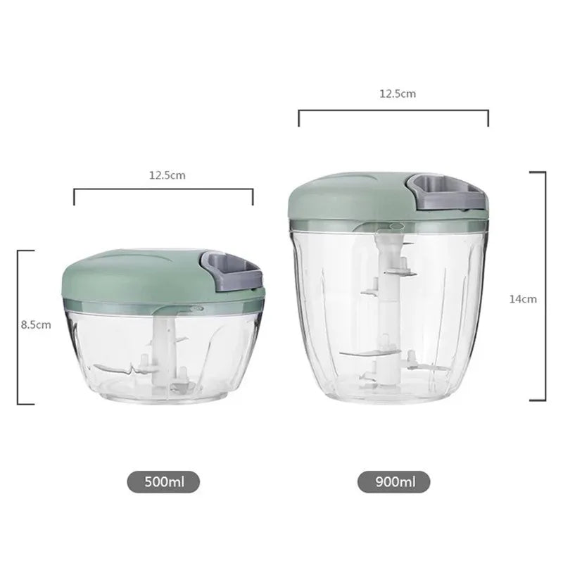 500/900ML Manual Meat Garlic Onion Chopper