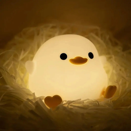 Cute Duck Night Light Sleeping Lamp Rechargable