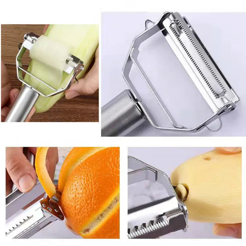 Multifunctional Stainless Steel Vegetable & Fruit Peeler