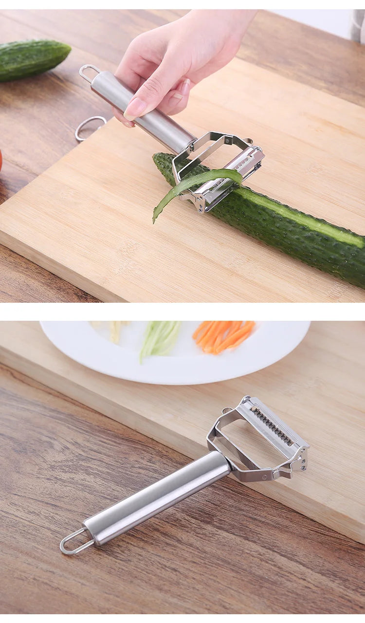 Multifunctional Stainless Steel Vegetable & Fruit Peeler