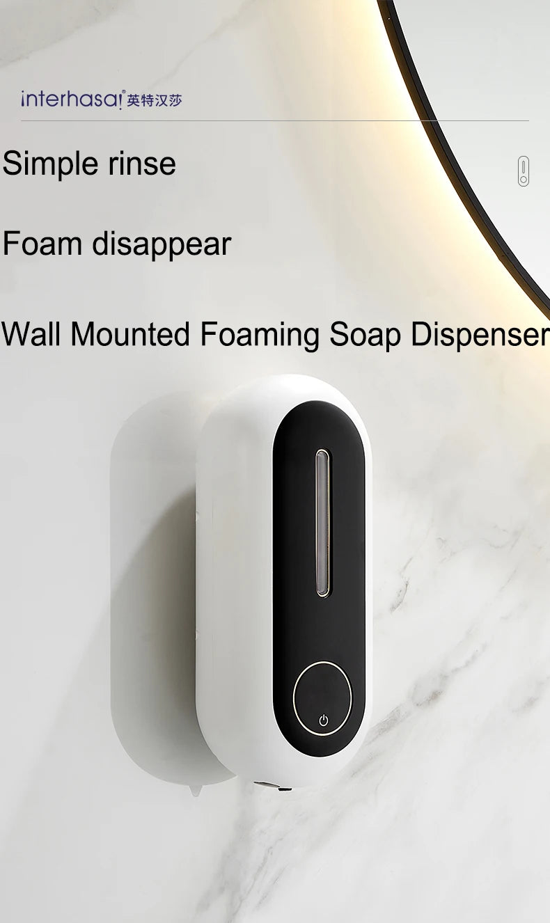 Automatic Foam Soap Dispenser Touchless Smart Sensor Wall Mounted