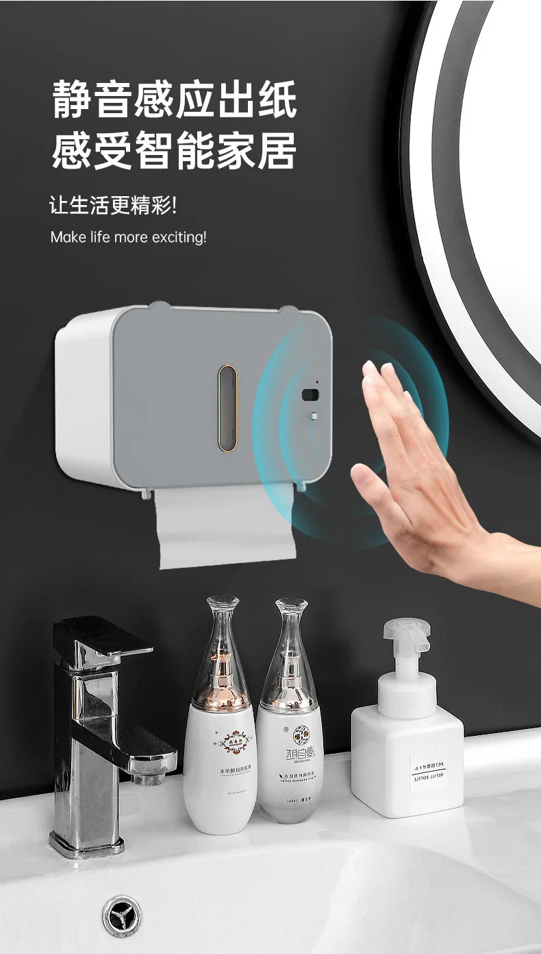 Automatic Smart Toilet Paper Dispenser Wall-Mounted